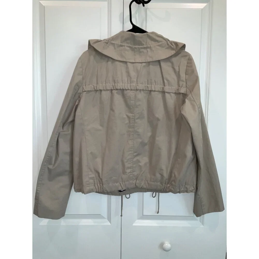 Ann Taylor LOFT Khaki Women's jacket size Medium - Picture 5 of 8